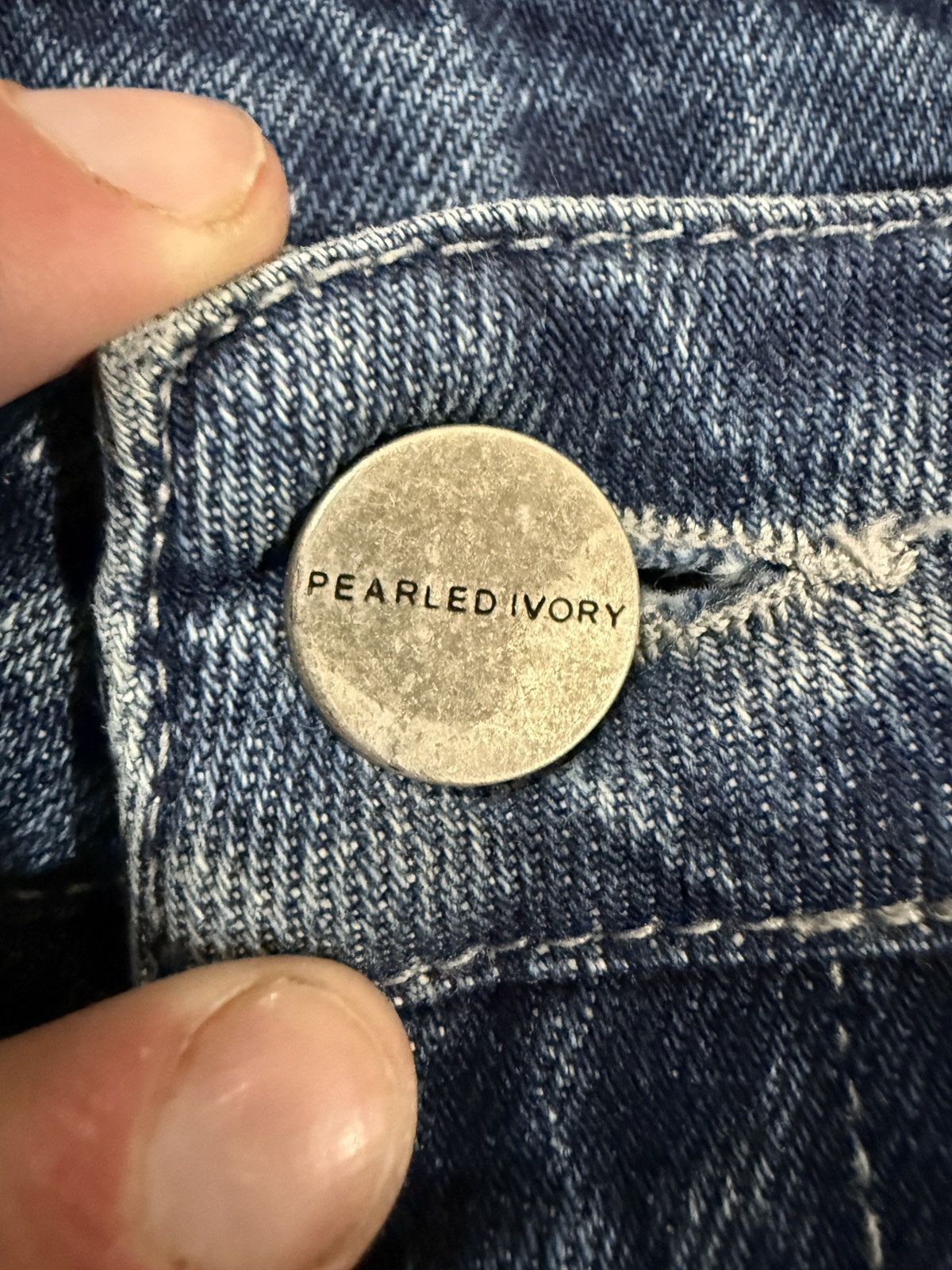 Pearled Ivory Pearled Ivory 1811 Jeans Size US 32 / EU 48 - 2 Thumbnail