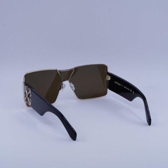 Off-White Off-White ASPEN 7676 Sunglasses Gold/Black Shield Frame Size ONE SIZE - 6 Thumbnail