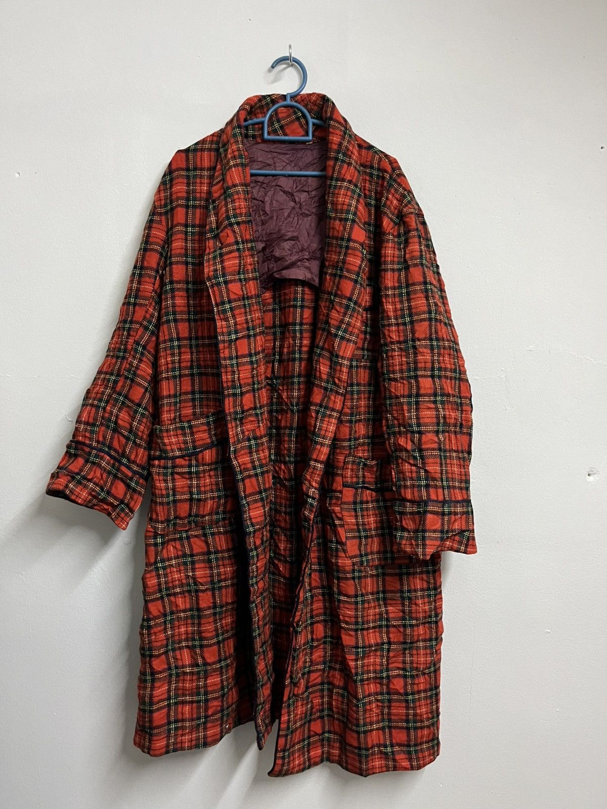 Japanese Brand 💥Unbrand SHADOW PLAID Large Tartan Wool Pyjamas Size US L / EU 52-54 / 3 - 1 Thumbnail