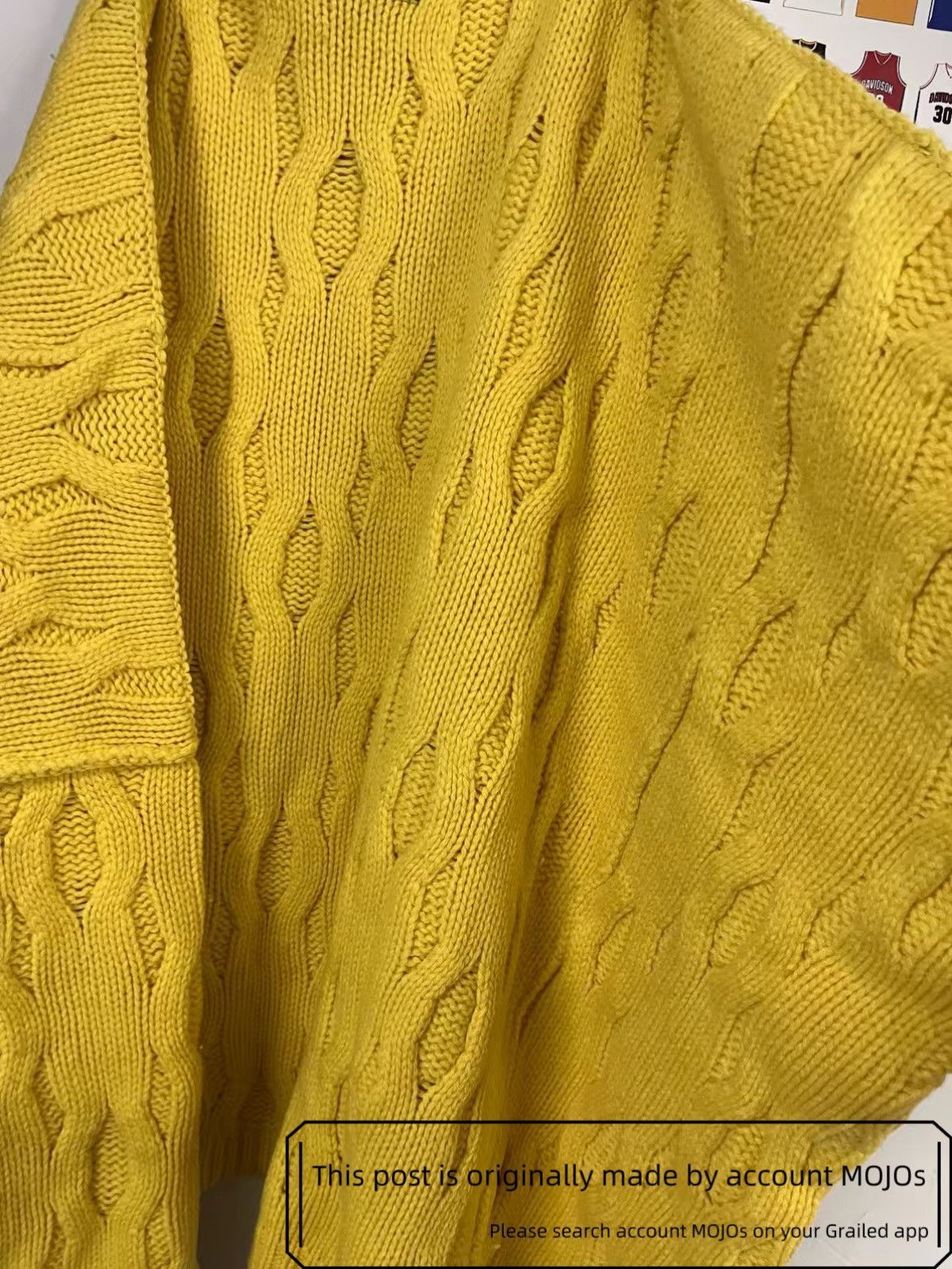 Raf Simons Sz F Raf Simons 21AW Oversized Yellow Front Label Sweater Size US XL / EU 56 / 4 - 3 Thumbnail
