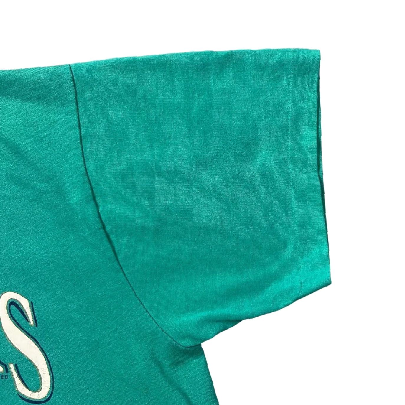 Fruit Of The Loom Vintage St. Thomas US Virgin Islands Souvenir Graphic Single Stitch T-Shirt L Tee Mens Teal Green 1990s United States Fruit of the Loom Shirt Size US L / EU 52-54 / 3 - 4 Thumbnail