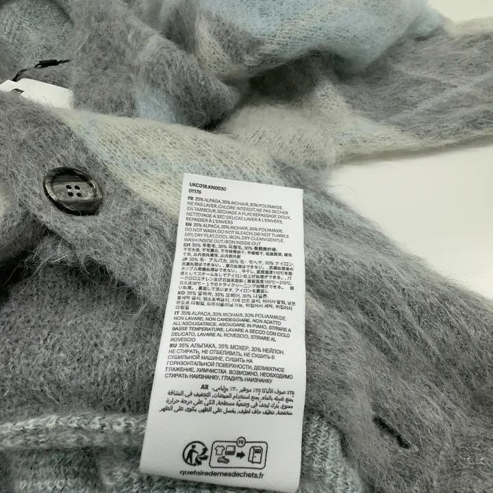 AMI AMIPARIS Cozy Cashmere Argyle Long Sleeve Sweater -2507 Size S / US 4 / IT 40 - 6 Thumbnail