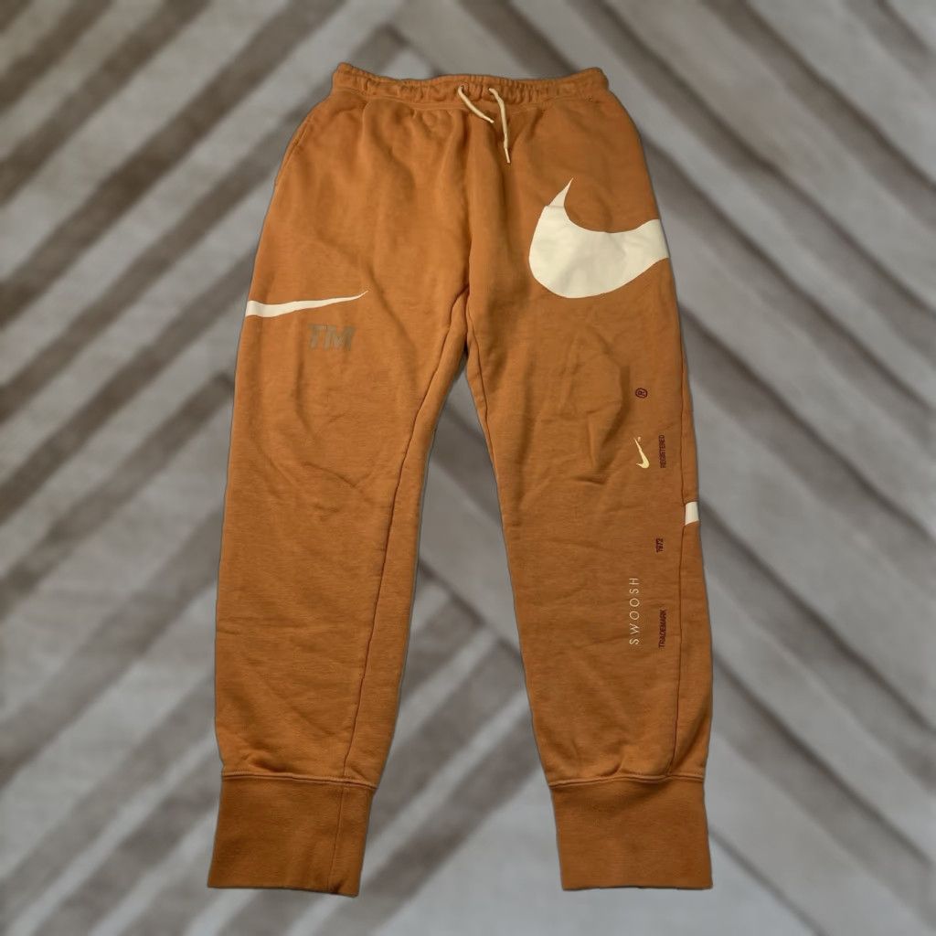 Nike Nike Sportswear Fleece Sweatpants Joggers DD6001-808 Orange M Mens Pants Size US 31 - 1 Thumbnail