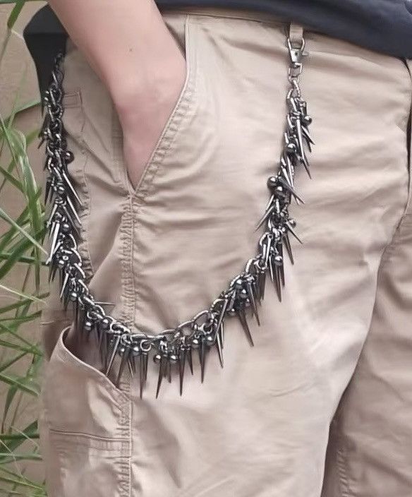Vintage Vintage Plated Rivet Jeans Chain Size ONE SIZE - 1 Thumbnail
