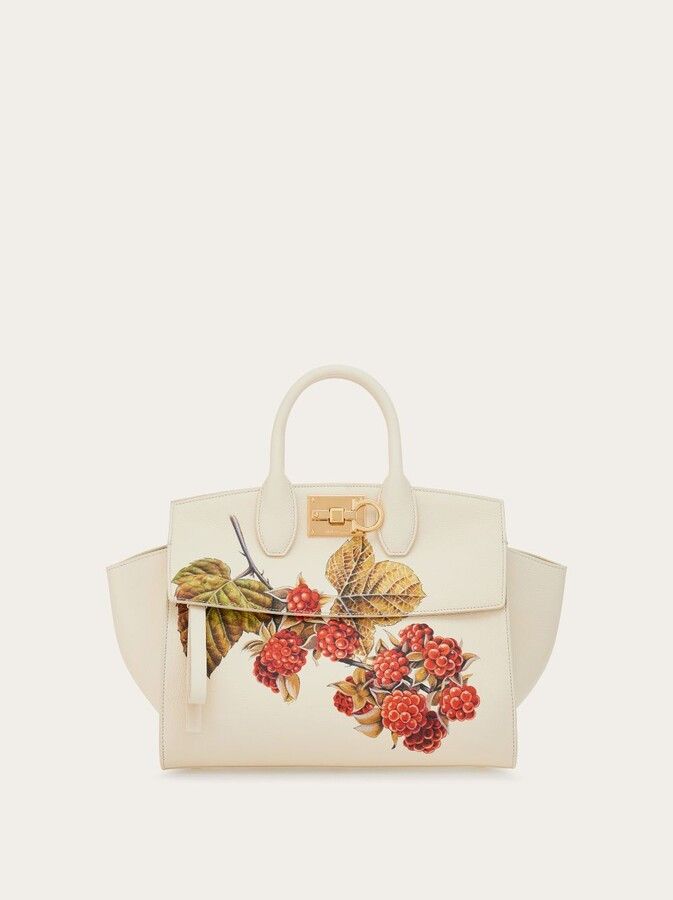 Salvatore Ferragamo o1s1rm0924 Size: OS / Studio Leather Bag in Mascarpone Size ONE SIZE - 1 Thumbnail