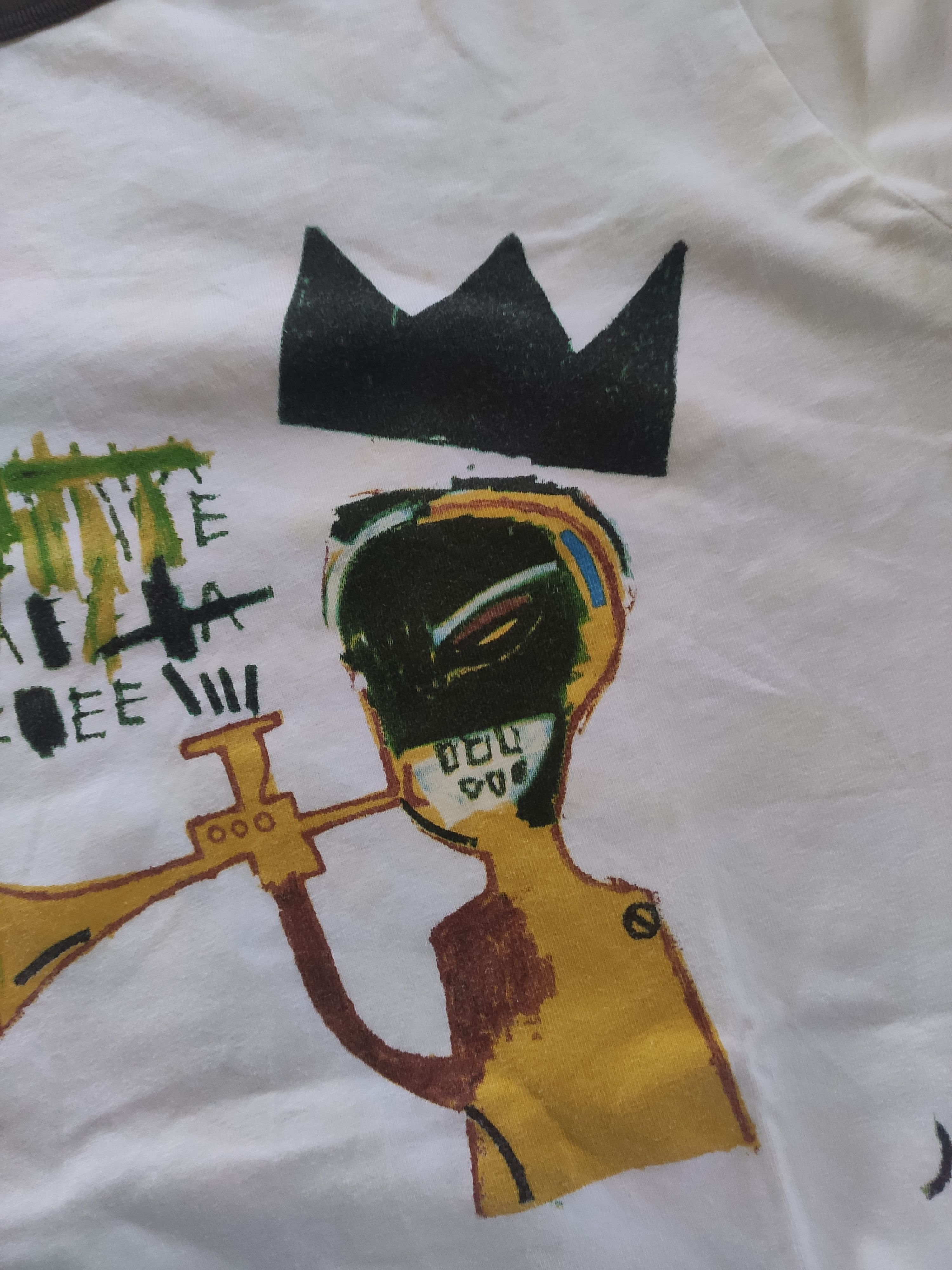 Hypebeast × Jean-Michel Basquiat Jean Michel Basquiat Ringer Tee Pop Art Size US XL / EU 56 / 4 - 15 Thumbnail