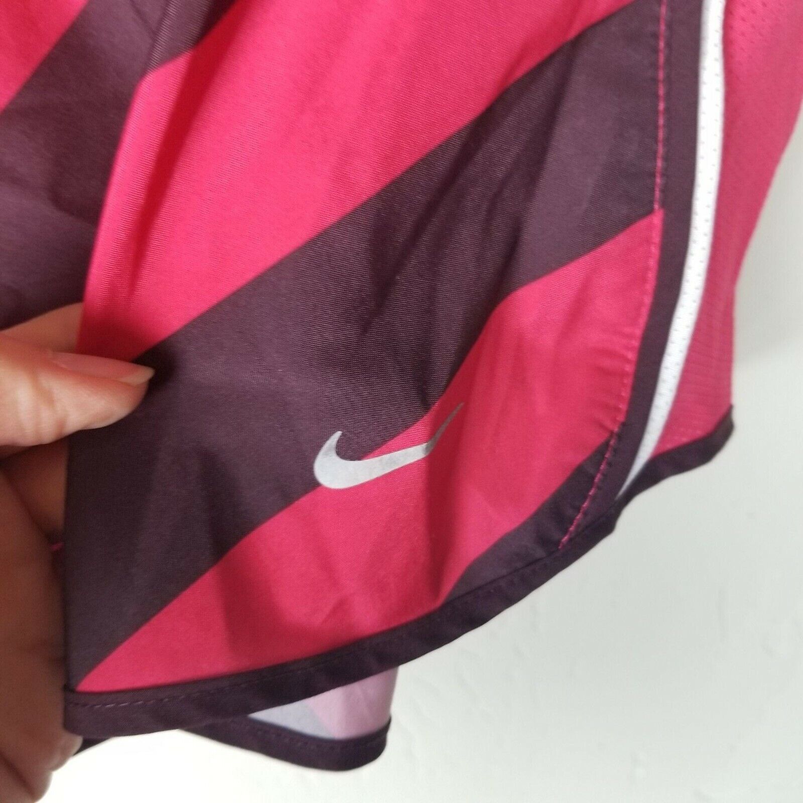 Nike Nike Dri-Fit Womens Running Shorts Striped Size XL Sporty Size 36" / US 14 / IT 50 - 8 Thumbnail
