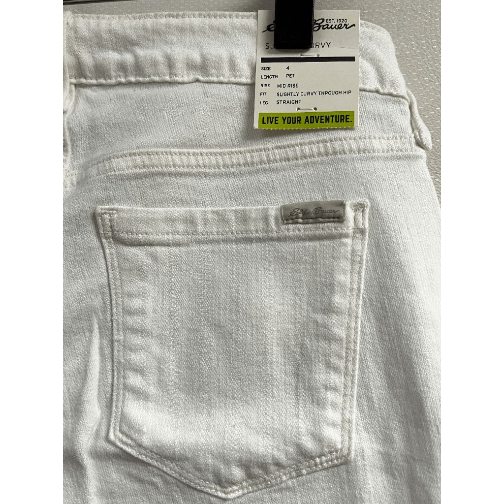 Eddie Bauer Eddie Bauer Womens Stretch Slightly Curvy Straight Leg Jeans Size 27" / US 4 / IT 40 - 7 Thumbnail
