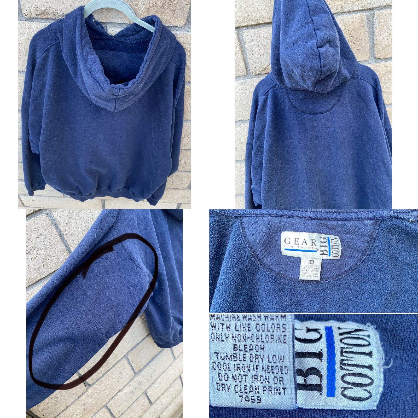 Vintage VINTAGE Gear For Sports Whitman College Hoodie Sweatshirt Navy Blue 2XL Mens Pullover Hooded Graphic Print Pockets Size US XXL / EU 58 / 5 - 8 Thumbnail