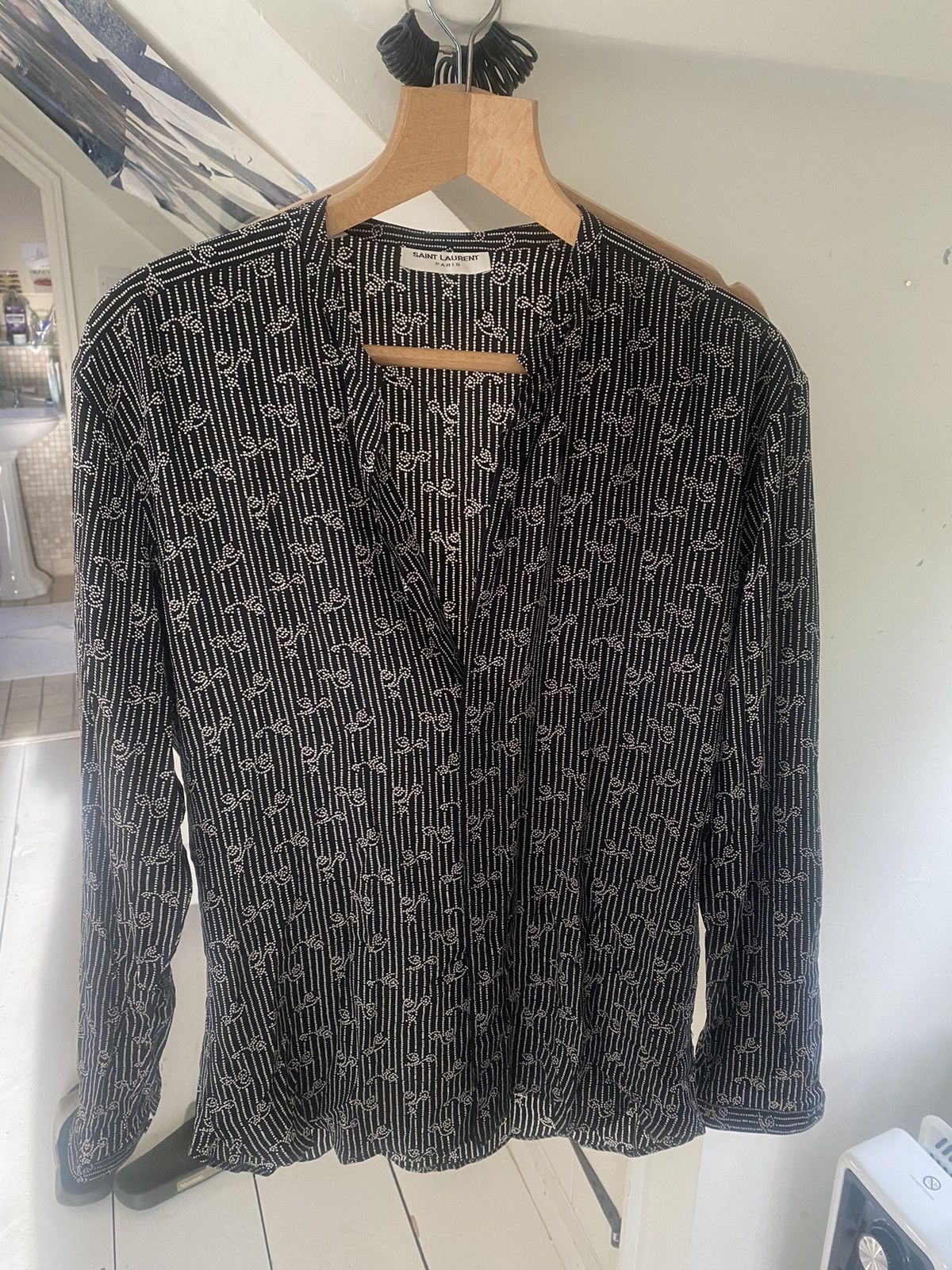 Saint Laurent Paris Saint laurent SS17 silk paisley shirt | Grailed