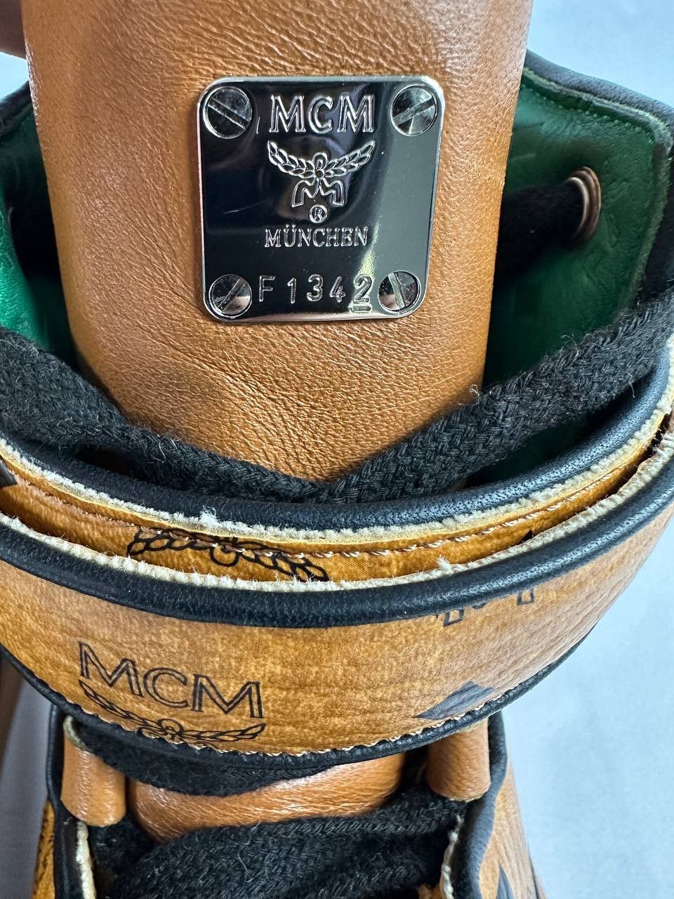 MCM MCM Visetos High Top Leather Sneakers Size US 13 / EU 46 - 6 Thumbnail