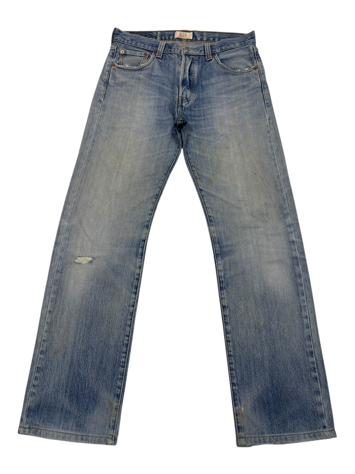 Levi's Levis 501 Straight Leg Button-fly Distressed Kurt Cobain Size US 30 / EU 46 - 1 Thumbnail