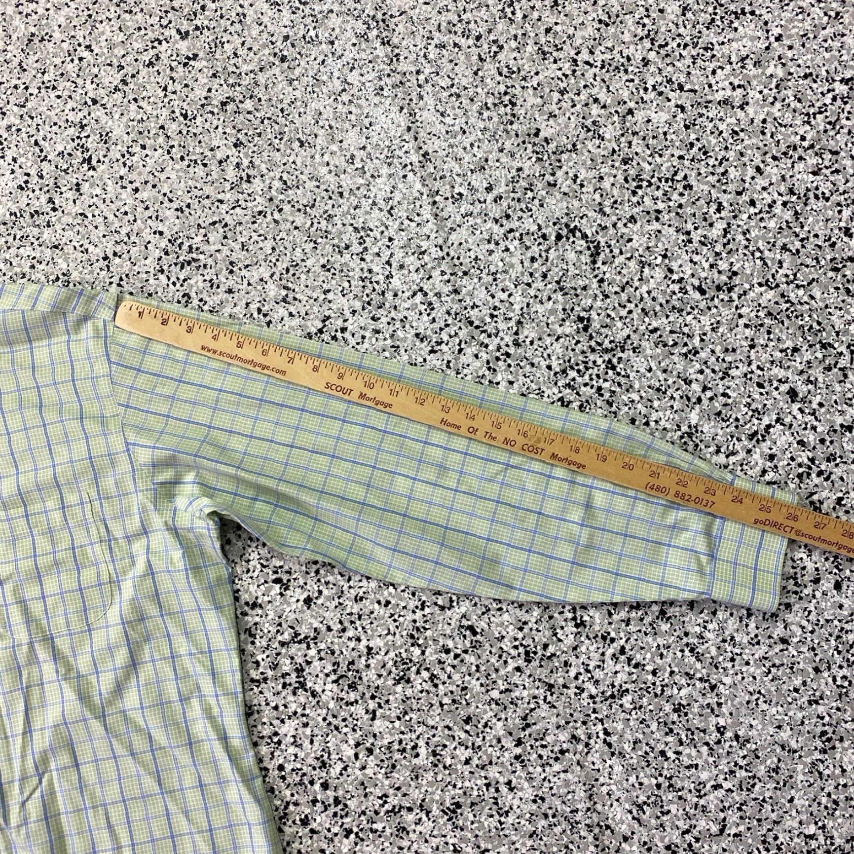 Brooks Brothers Brooks Brothers Shirt Men L Green Check Slim Fit Button Non Iron Size US L / EU 52-54 / 3 - 4 Thumbnail