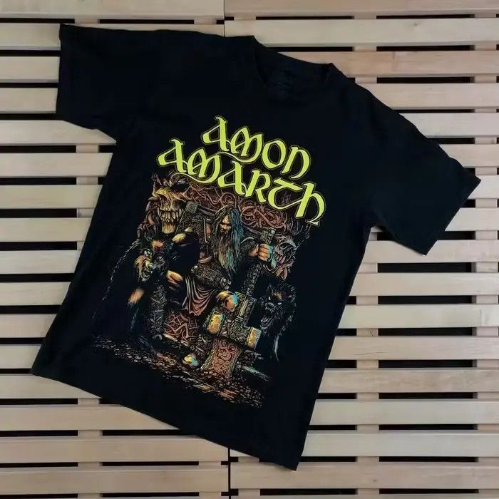 Band Tees Mens Vintage T Shirt Amon Amarth Big Print Size M Size US M / EU 48-50 / 2 - 1 Thumbnail