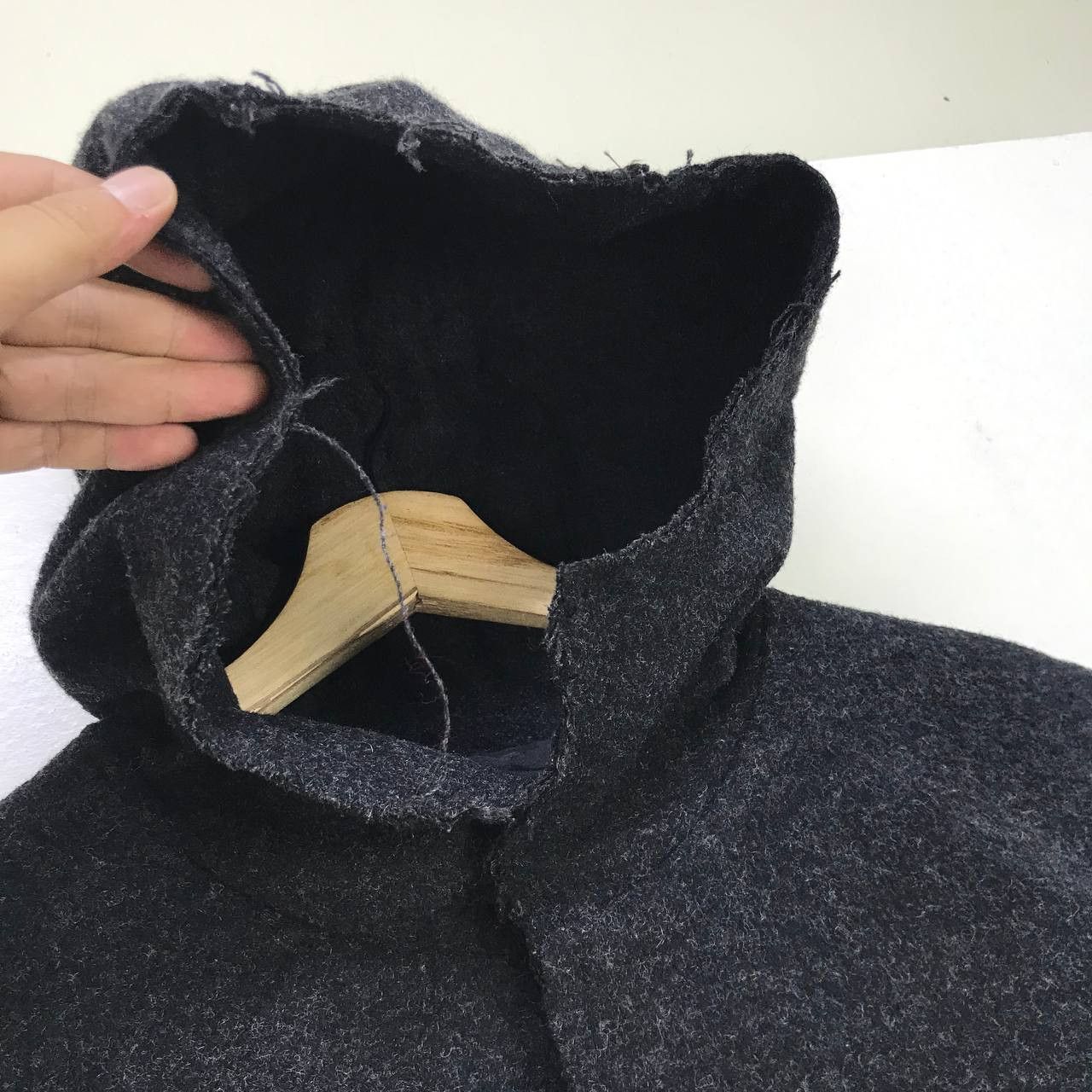 Japanese Brand × Yohji Yamamoto Ined Homme by Yohji Yamamoto Art Flower Distressed Wool Size US S / EU 44-46 / 1 - 6 Thumbnail