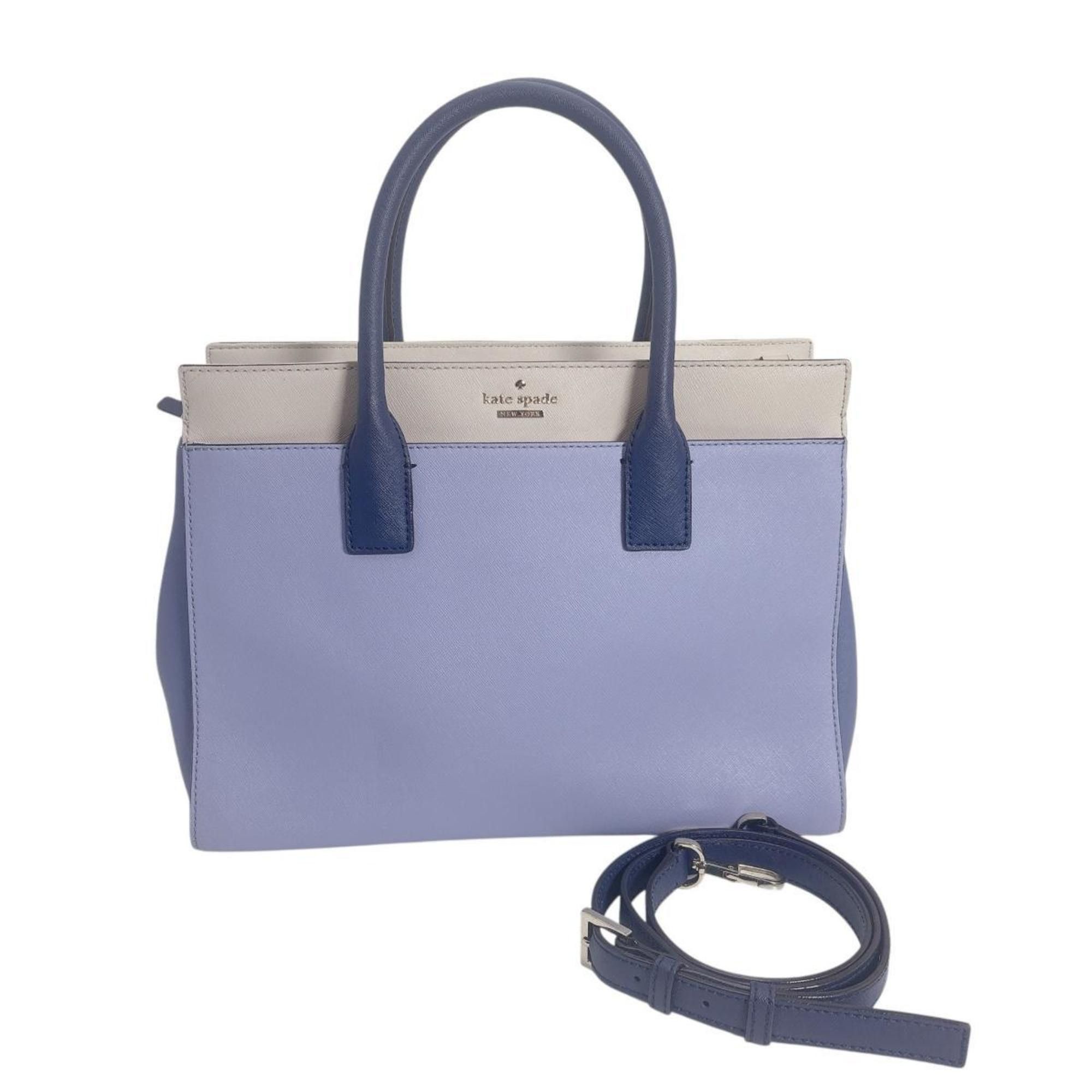 Kate Spade Kate Spade handbag, shoulder bag, 2-way synthetic leather, blue x ivory Size ONE SIZE - 1 Thumbnail