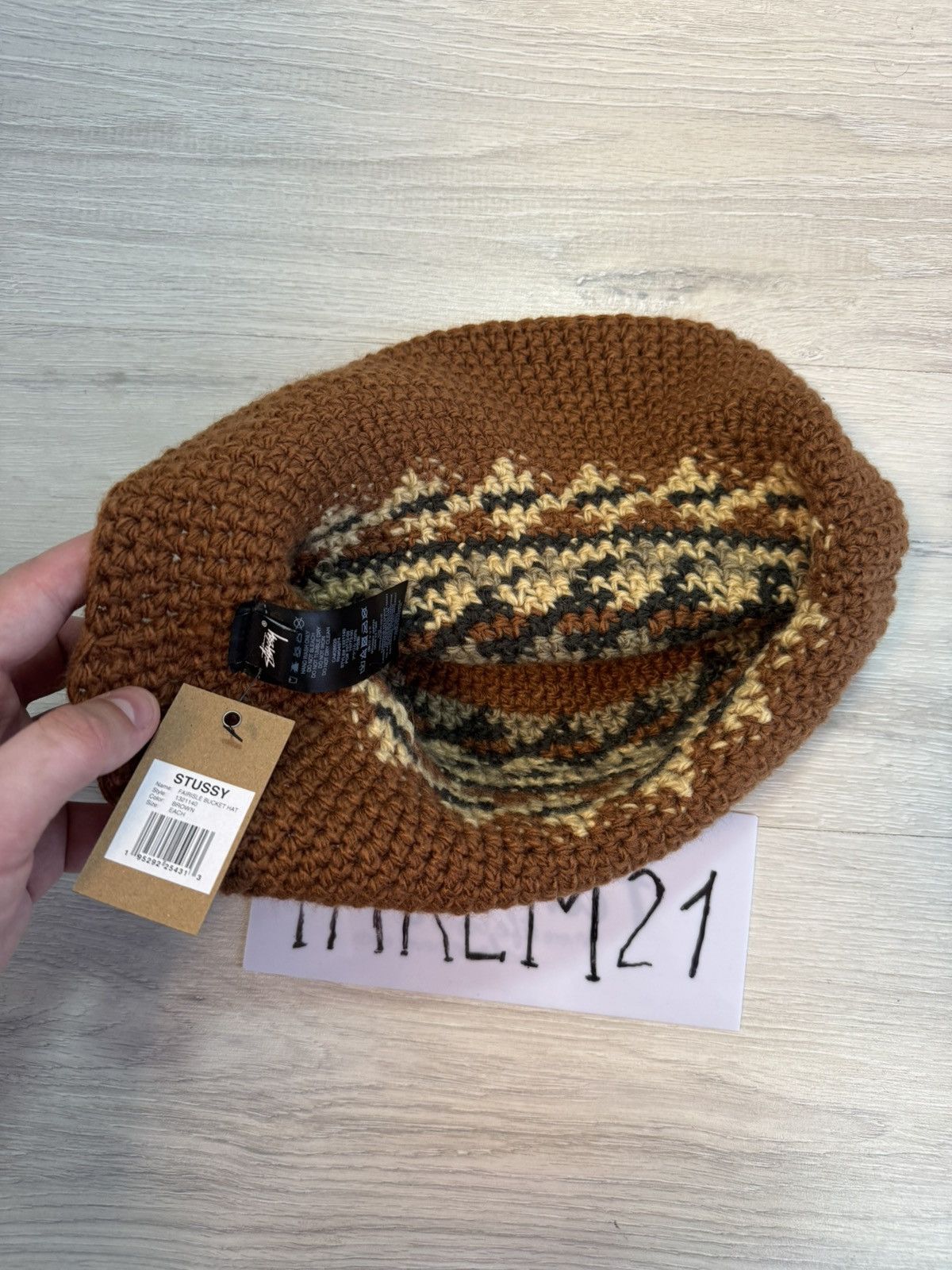 Stussy Stussy FAIRISLE BUCKET hat cap Size ONE SIZE - 3 Thumbnail