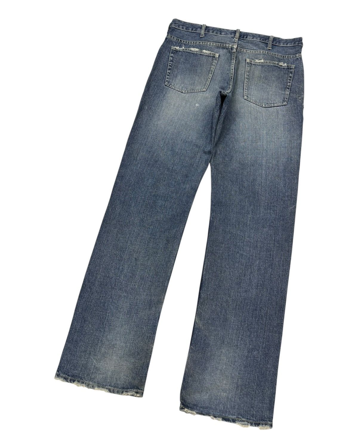 Le Grande Bleu (L.G.B.) Vintage Japanese Denim Lab Distressed Denim Loose Baggy Jean Size US 34 / EU 50 - 6 Thumbnail