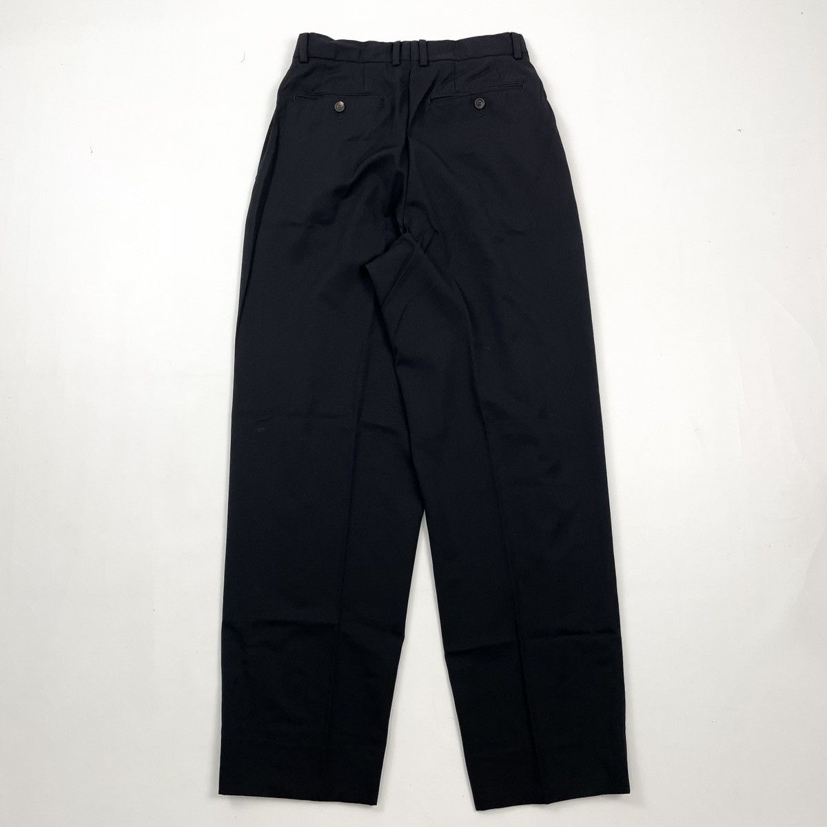Issey Miyake Pleated Japanese Smart Trousers Black Size US 29 - 7 Thumbnail