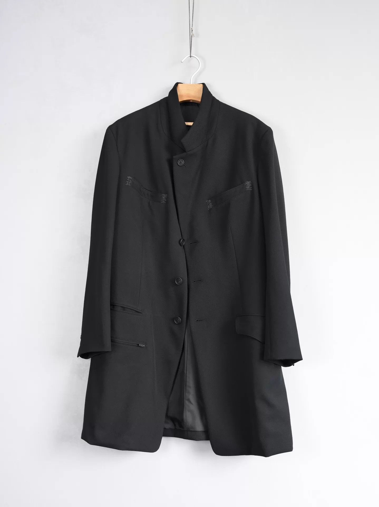Yohji Yamamoto Yohji Yamamoto 23AW Multi-Pocket Stitched Long Jacket Size US L / EU 52-54 / 3 - 2 Thumbnail