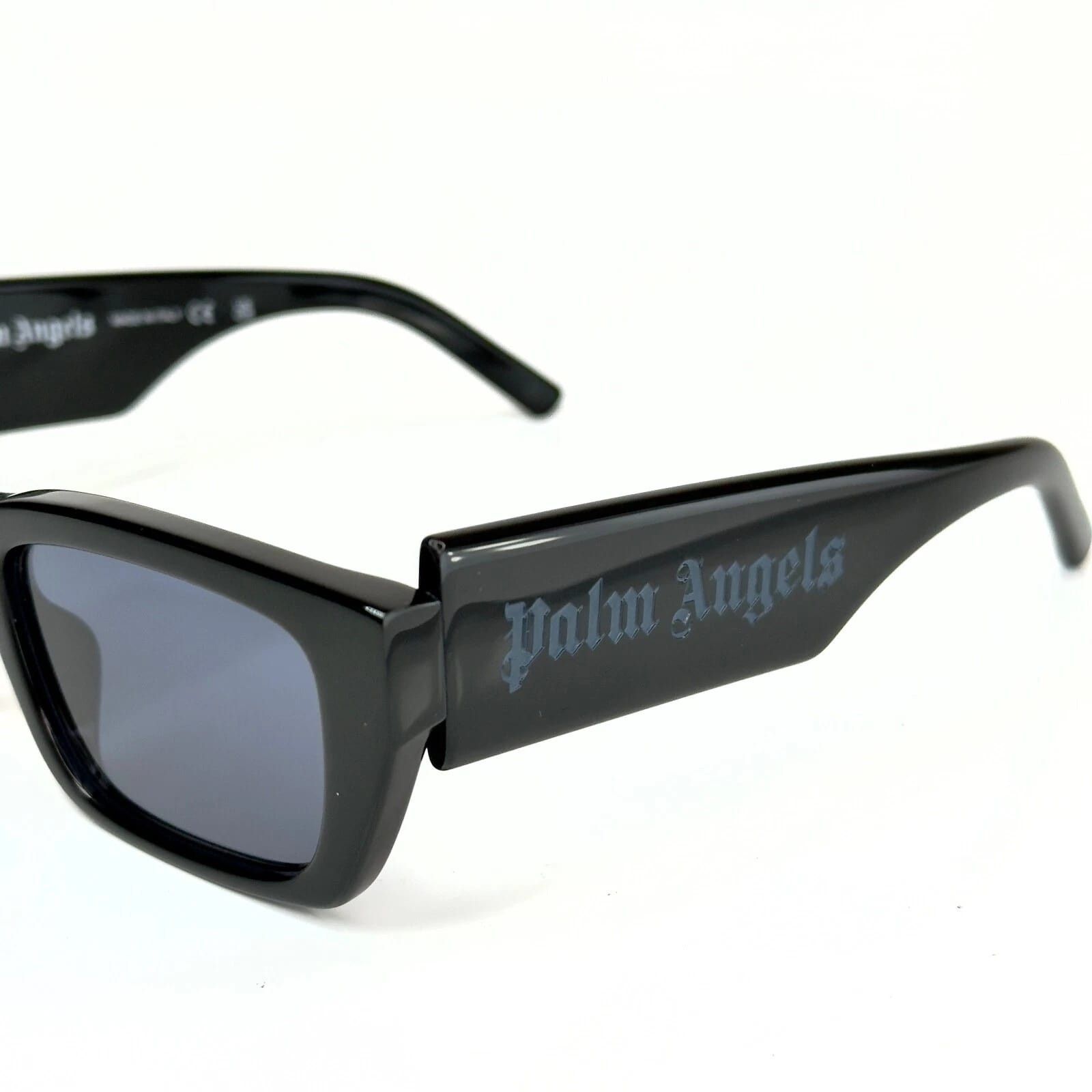 Palm Angels PALM ANGELS PERI002 002 PALM Black Blue Geometric Sunglass Size ONE SIZE - 4 Thumbnail