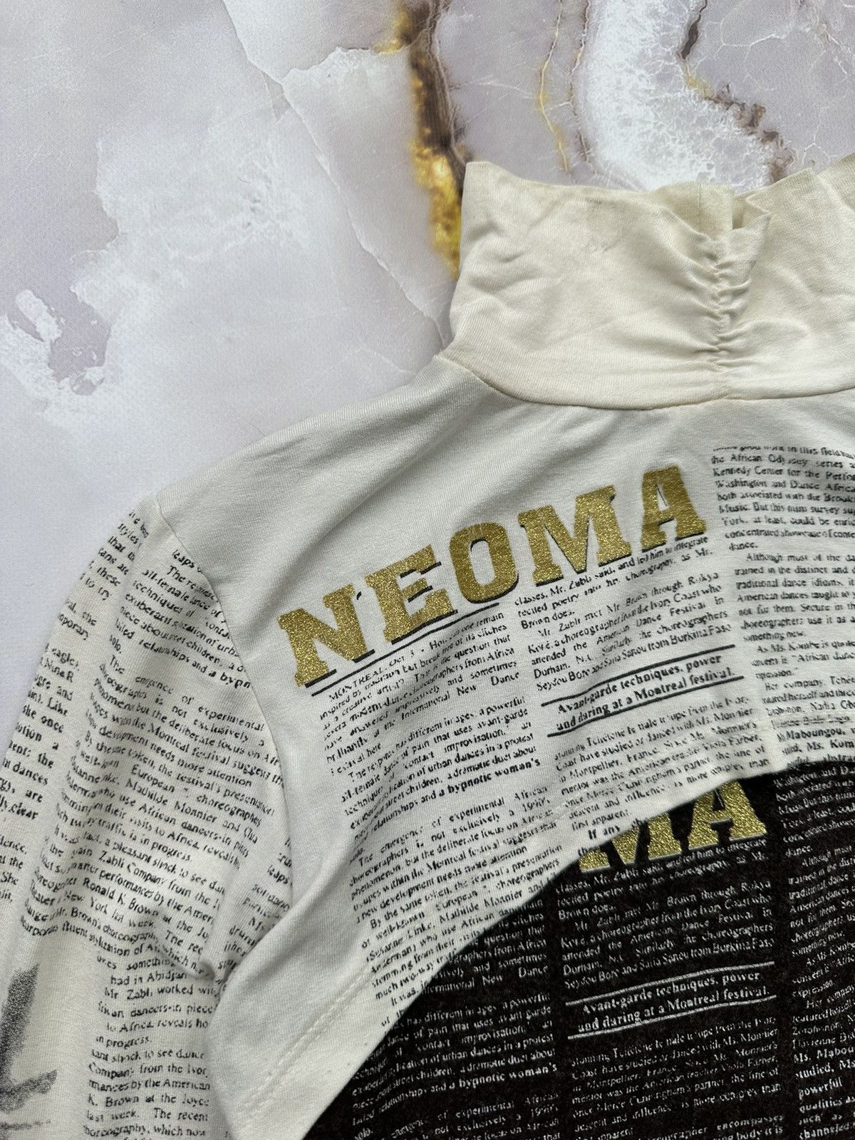 Japanese Brand Vintage Long Sleeve Newspaper Print Size S / US 4 / IT 40 - 3 Thumbnail