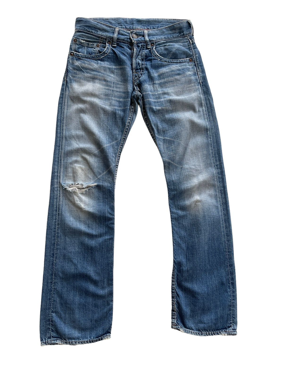 Japanese Brand Domingo Japan Distressed Denim Size US 28 / EU 44 - 2 Thumbnail