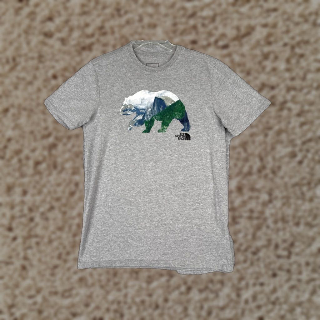 The North Face The North Face Shirt Men S Gray Crew Cotton Blend Logo Bear Half Dome T-Shirt Size US S / EU 44-46 / 1 - 1 Thumbnail