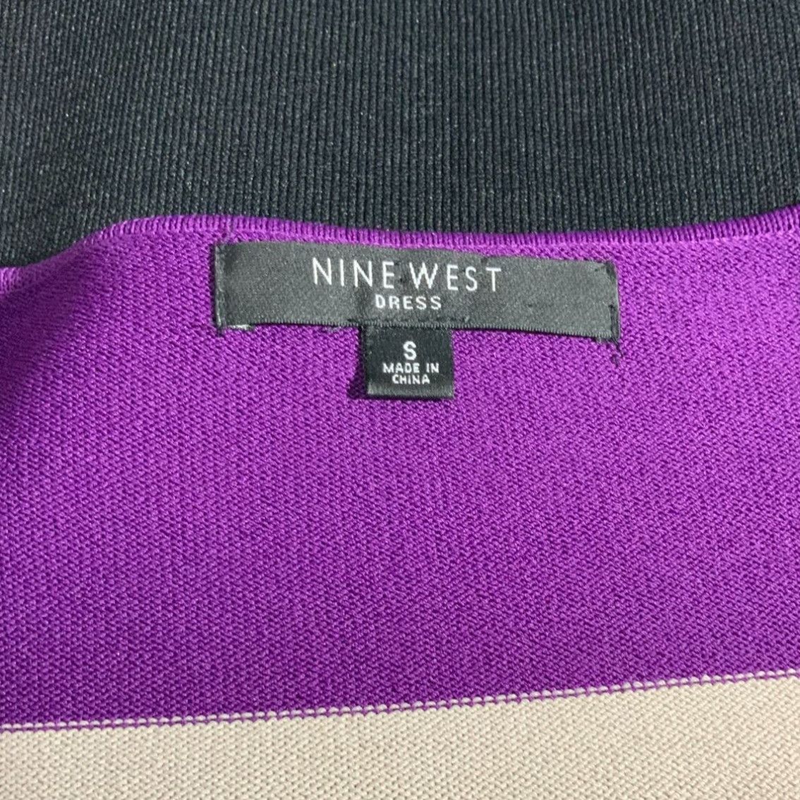 Nine West Nine West Small Black Color block Quarter Sleeve Dress S Size S / US 4 / IT 40 - 5 Thumbnail