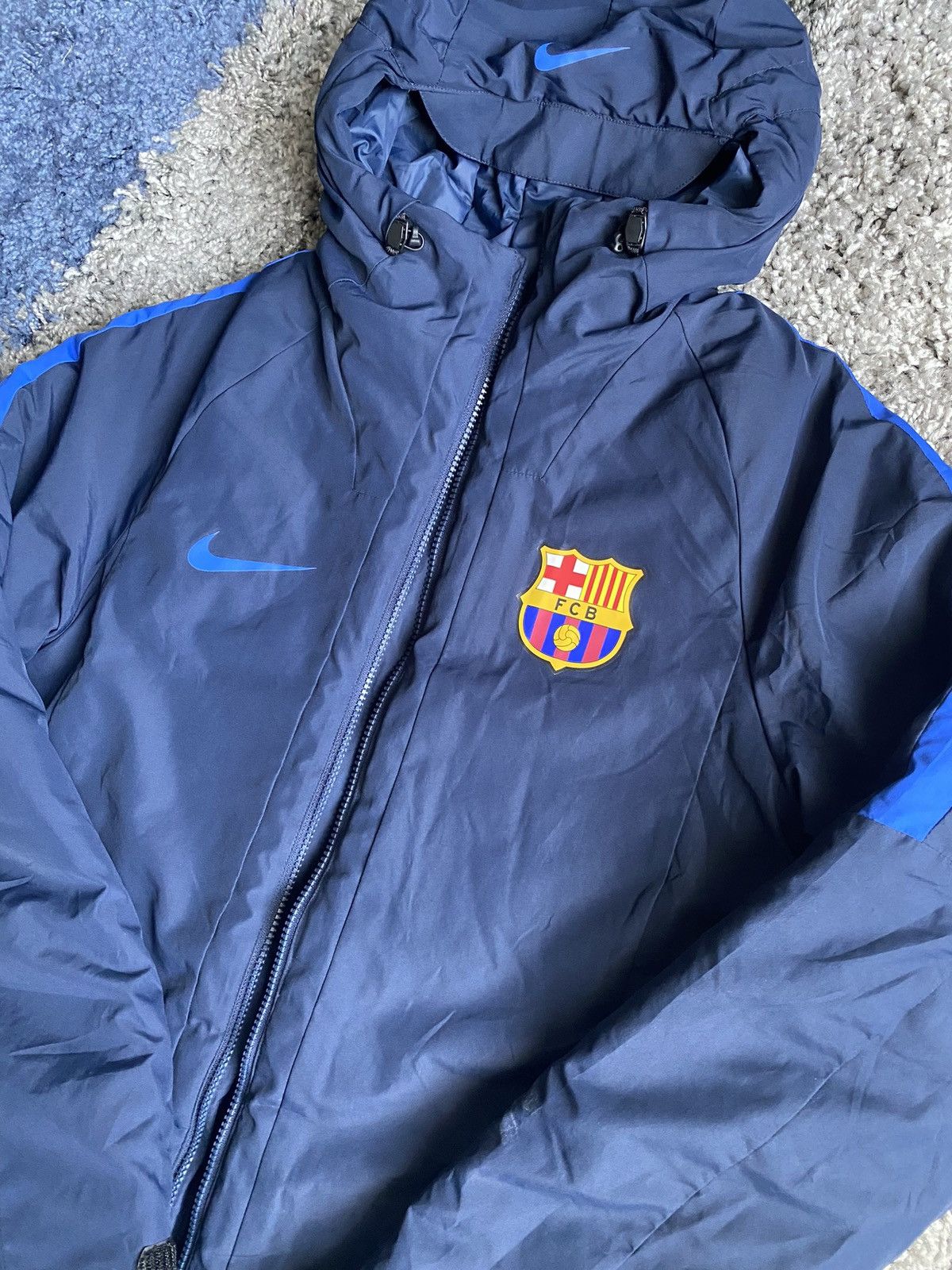 Nike Nike Fc Barcelona Puffer Jacket Size Small Size US S / EU 44-46 / 1 - 2 Thumbnail