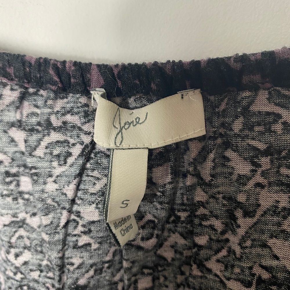 Joie Joie Peasant Top Size Small 3/4 Sleeve Elastic Waist Abstrac Size S / US 4 / IT 40 - 4 Thumbnail