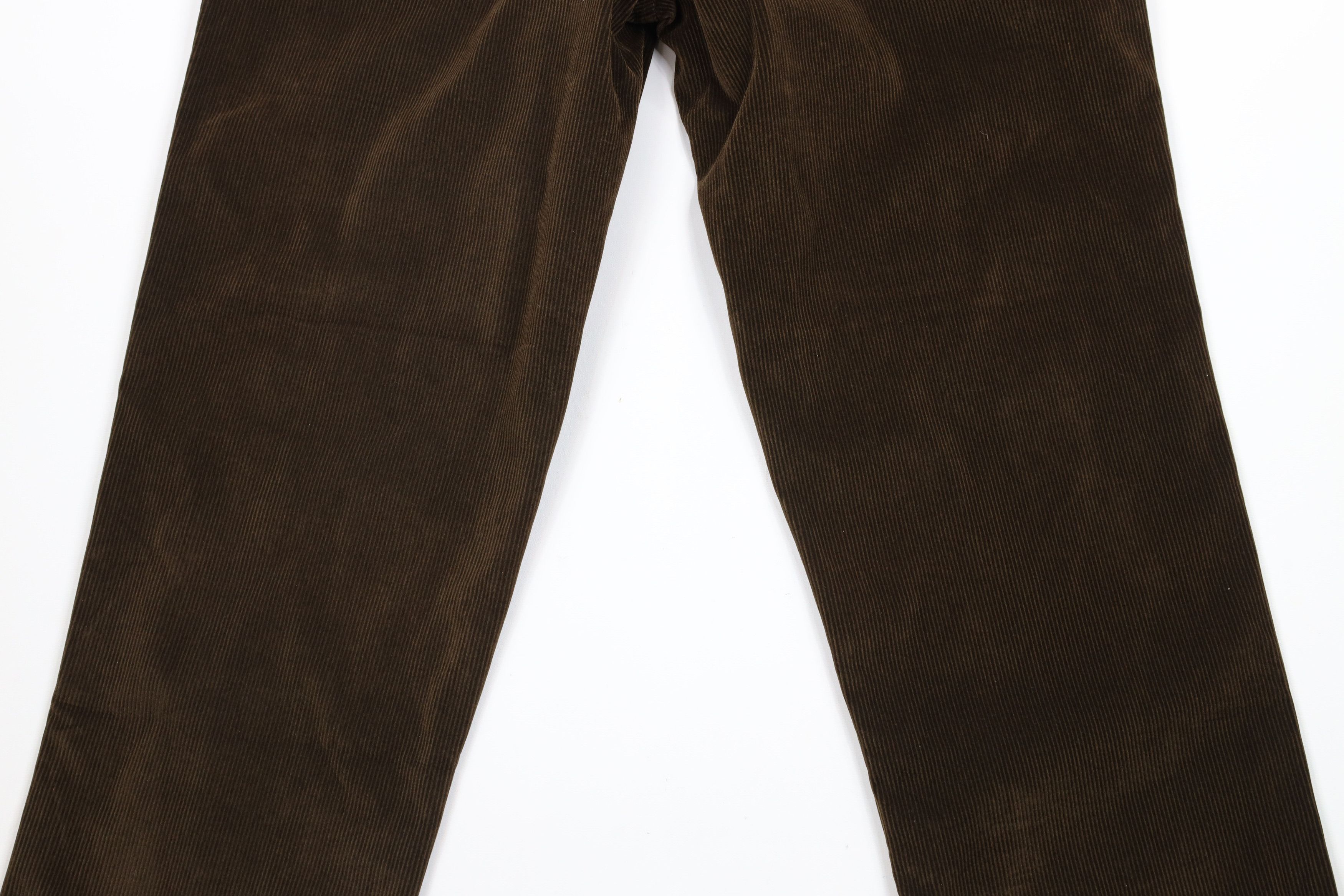 Vintage Vintage 90s Streetwear Leg Corduroy Chino Pants Brown Size US 32 / EU 48 - 9 Thumbnail