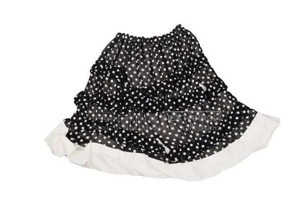 Comme des Garcons Comme Des Garcons size S Black Retro Polka Dot Skirt Size 23" - 2 Thumbnail