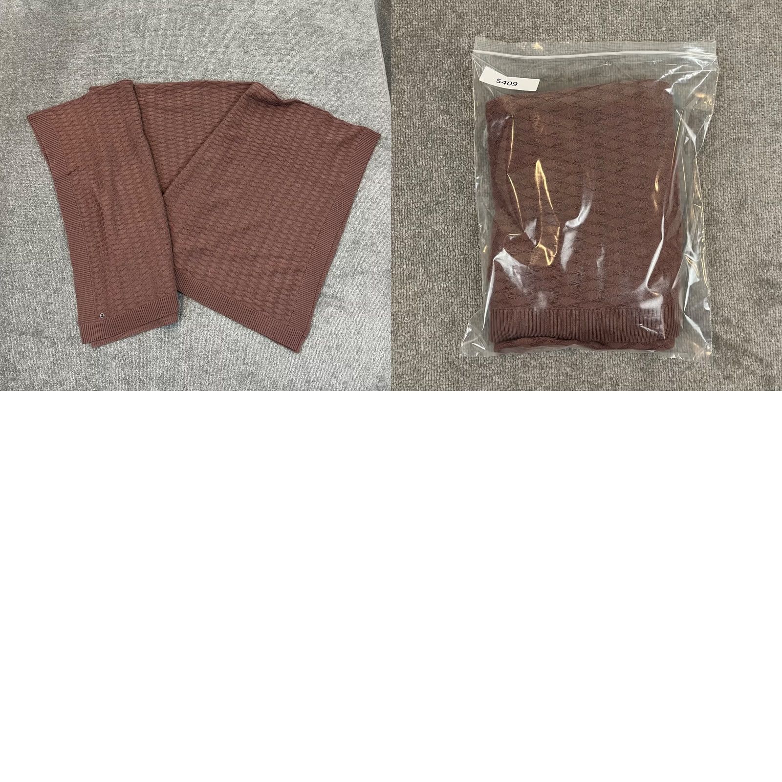 Lululemon LULULEMON Divinity Poncho Dusty Pink ONE SIZE Soft Cashmere Blend OS Sweater Women Knitting Ribbed Knit Casual Travel Size ONE SIZE - 8 Thumbnail
