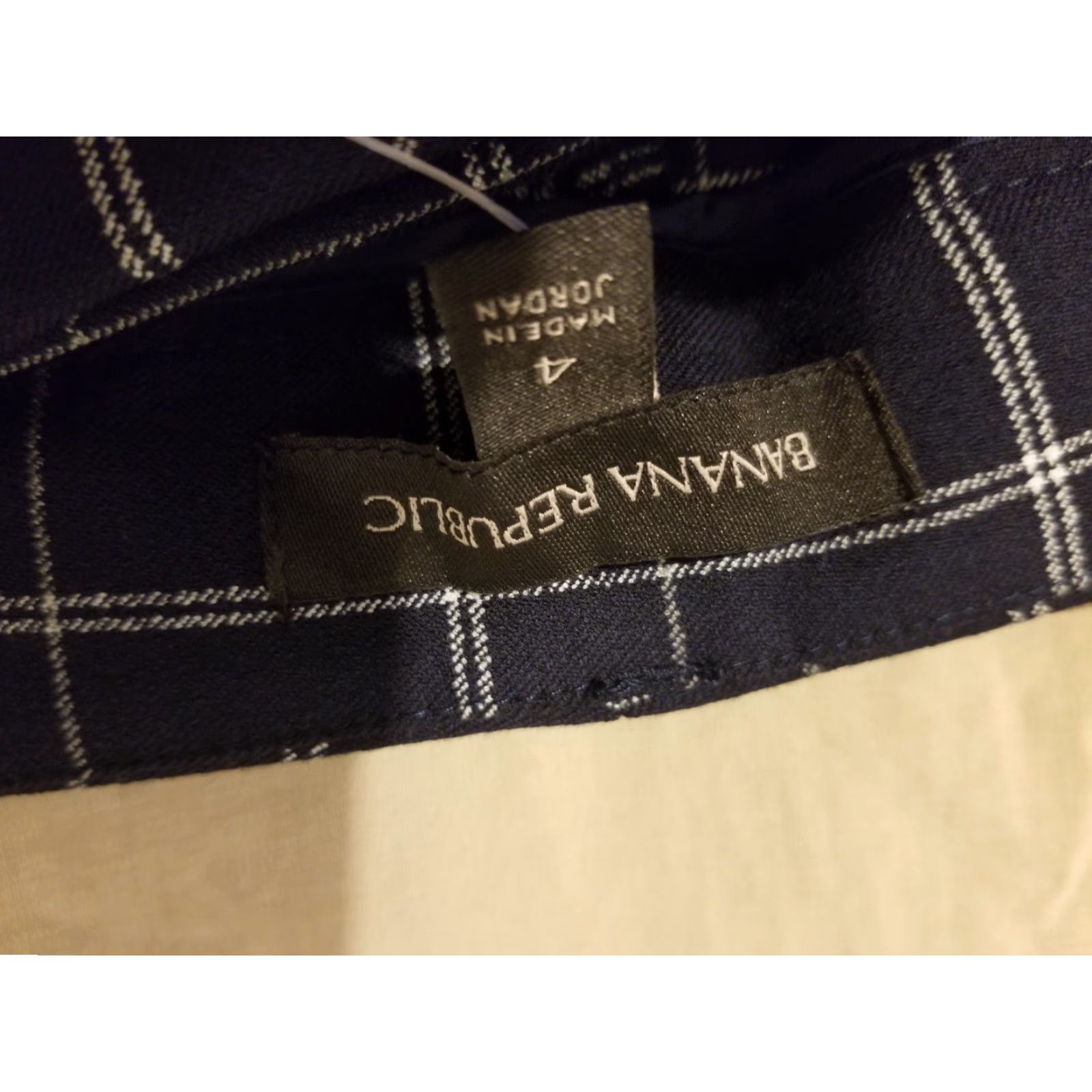 Banana Republic Womens Banana Republic Dress Pants 4 Navy Blue Chino Khaki Slacks Trousers Dress Pants Womens Size 27" / US 4 / IT 40 - 7 Thumbnail