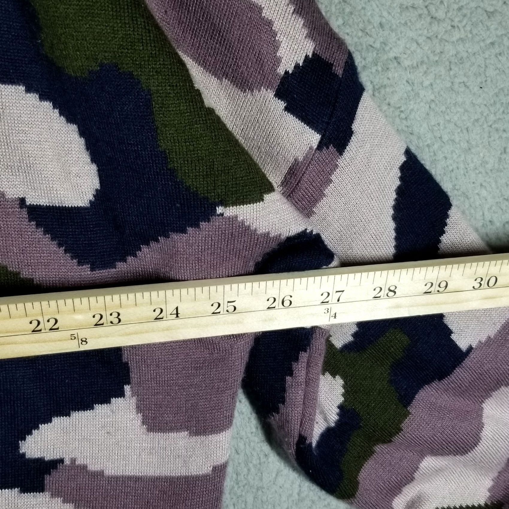 Anthropologie Anthropologie Sweater Cardigan Womens 2XL Camouflage Open Duster Kimono Green Army Knit Long Sleeve Casual Fall Winter 4-5-3 Size XXL / US 16-18 / IT 52-54 - 5 Thumbnail