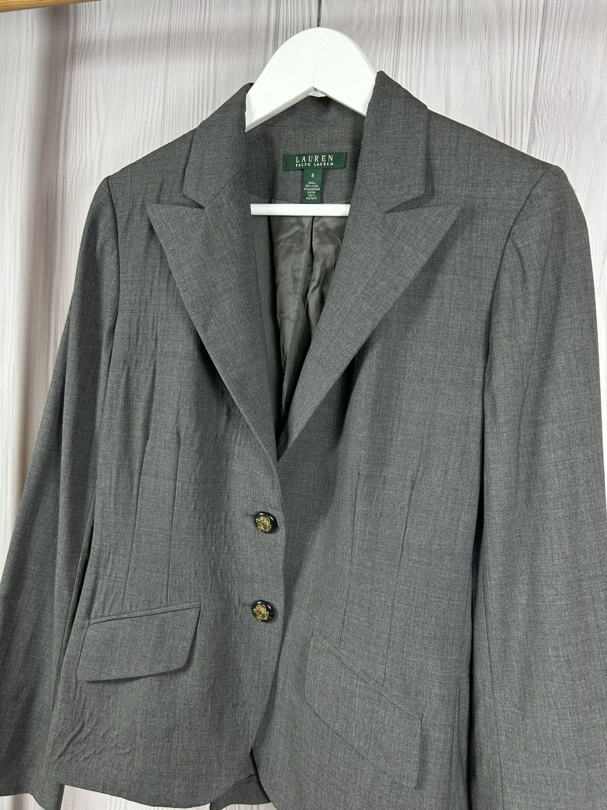 Lauren Ralph Lauren Lauren Ralph Lauren Wool BlazerJacket Horse Button Size 8 Size M / US 6-8 / IT 42-44 - 3 Thumbnail