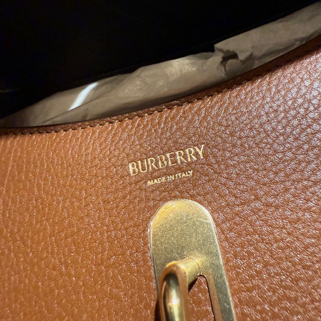 Burberry Burberry Brown Leather Rocking Horse Halfmoon Mini Bag Size ONE SIZE - 11 Thumbnail