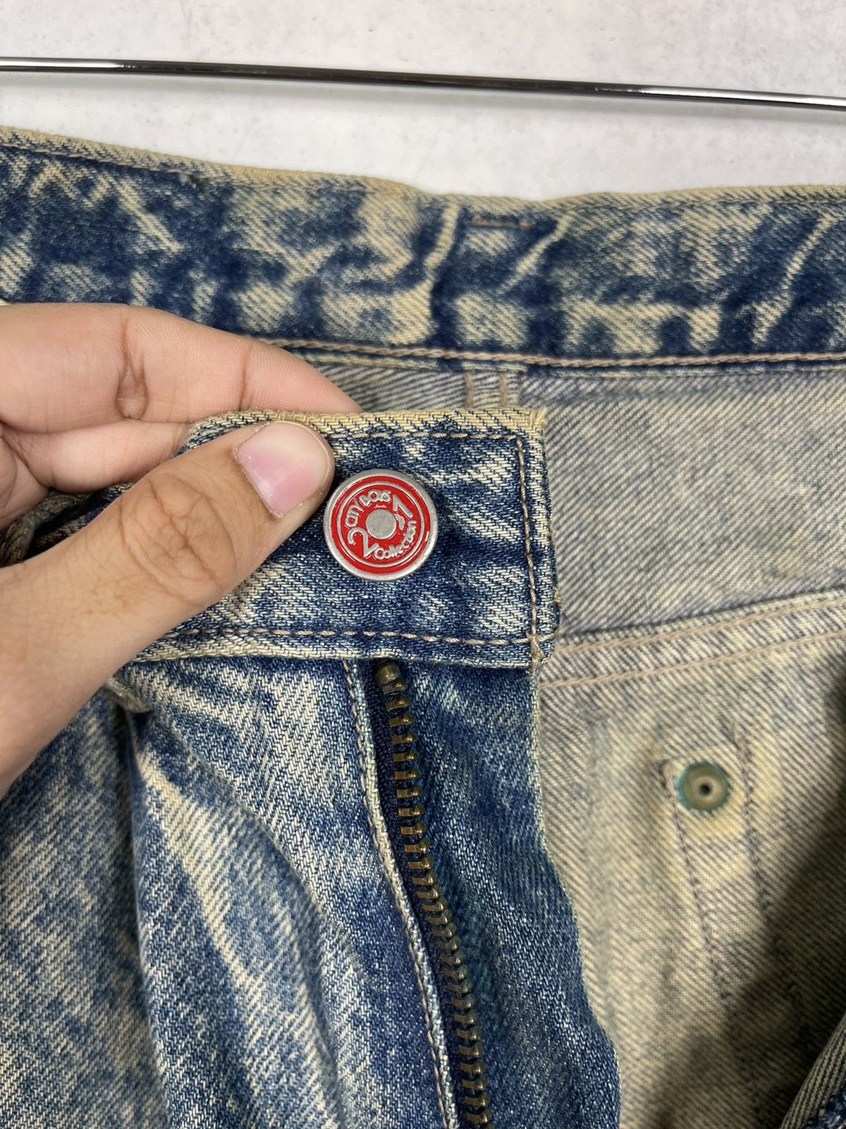 If Six Was Nine 21 City Boys Collection Flare Acid Wash Rusty Jeans Size US 30 / EU 46 - 10 Thumbnail