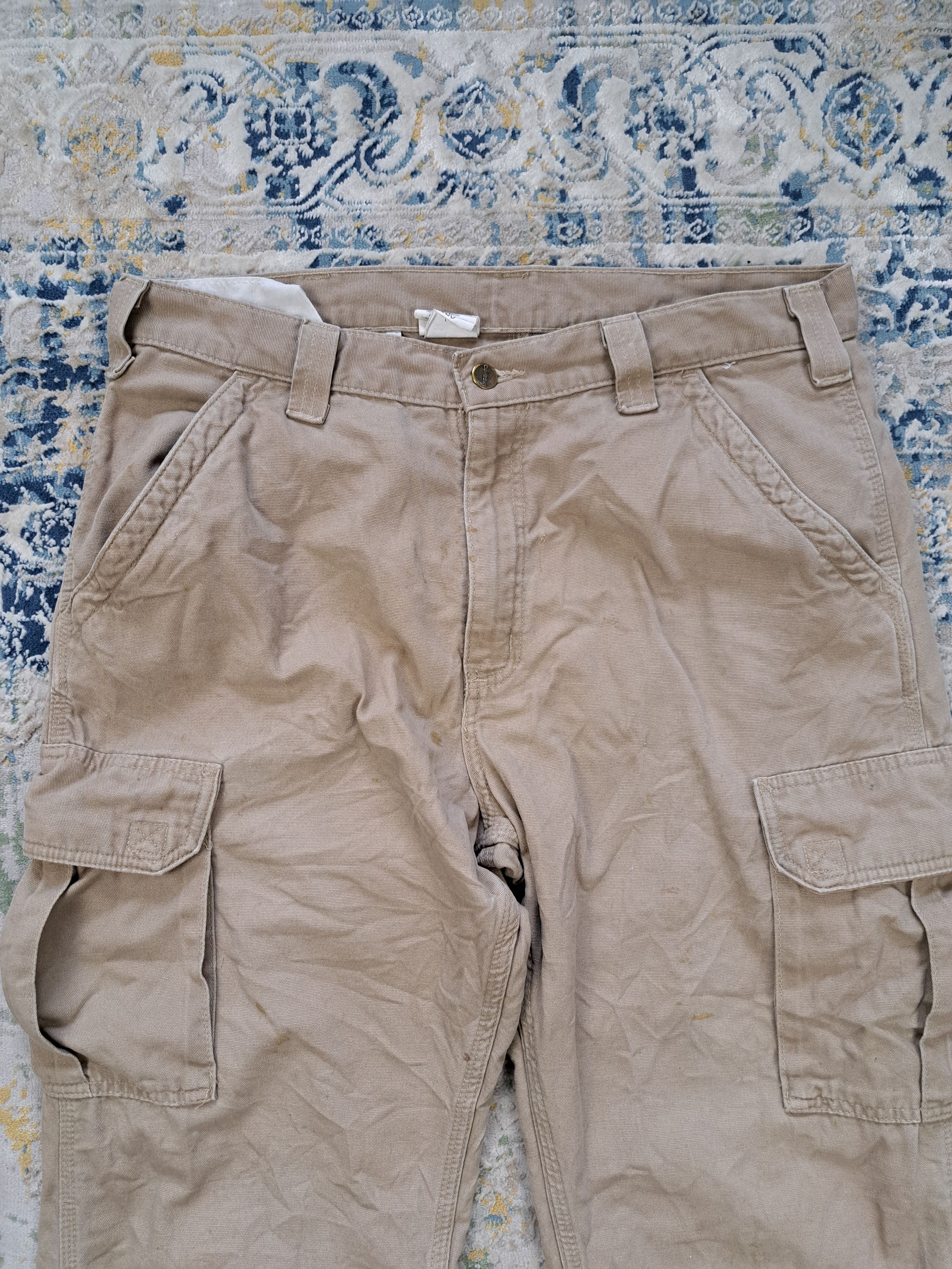 Carhartt Vintage 2006 Carhartt B182 GKH Cargo Pants Distressed Size US 36 / EU 52 - 9 Thumbnail