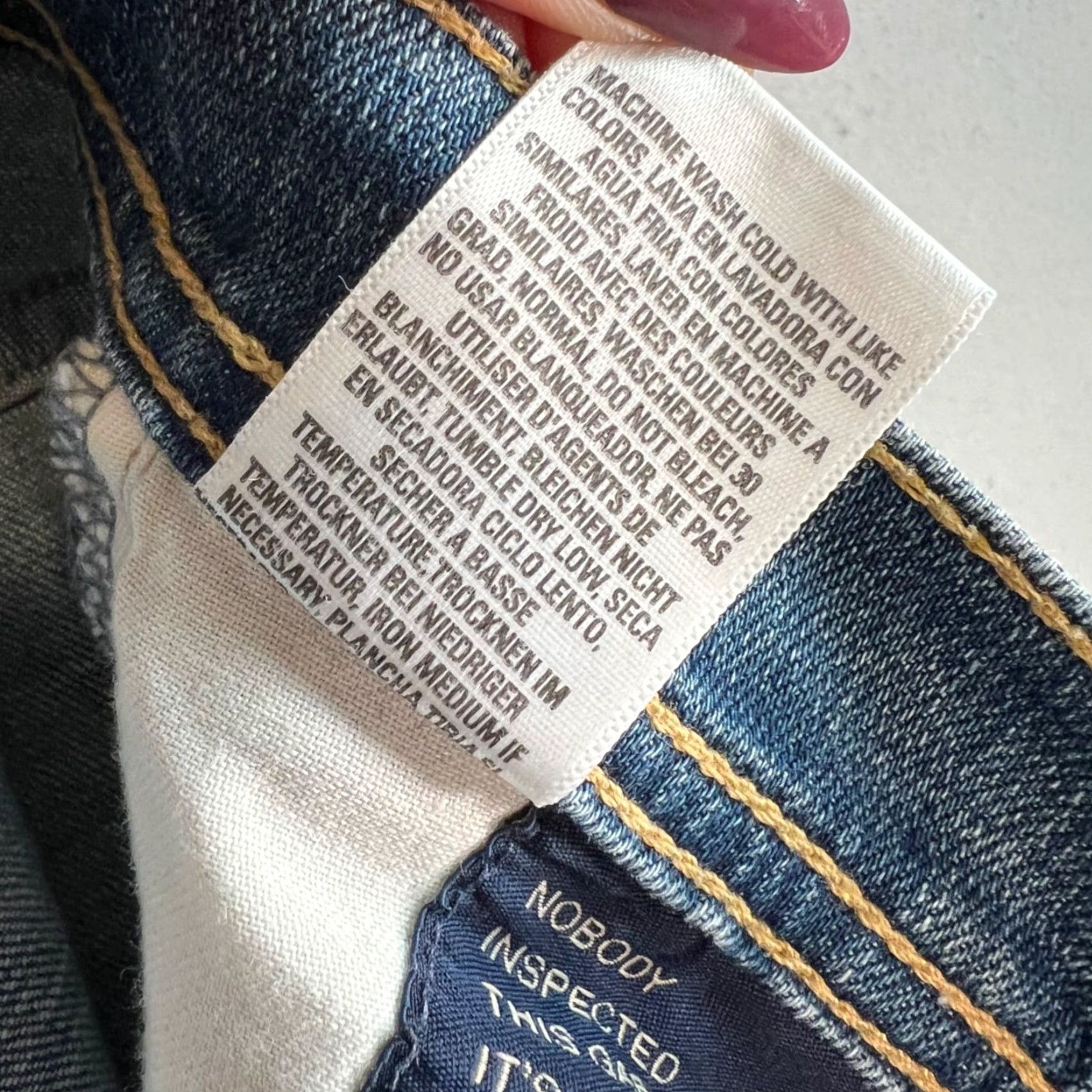 GOLDSIGN GOLDSIGN Jeans Womens 29 Blue Denim Skinny 5-Pocket USA Rise Mid Slim Size 29 Womens Jeans Size 29" - 5 Thumbnail