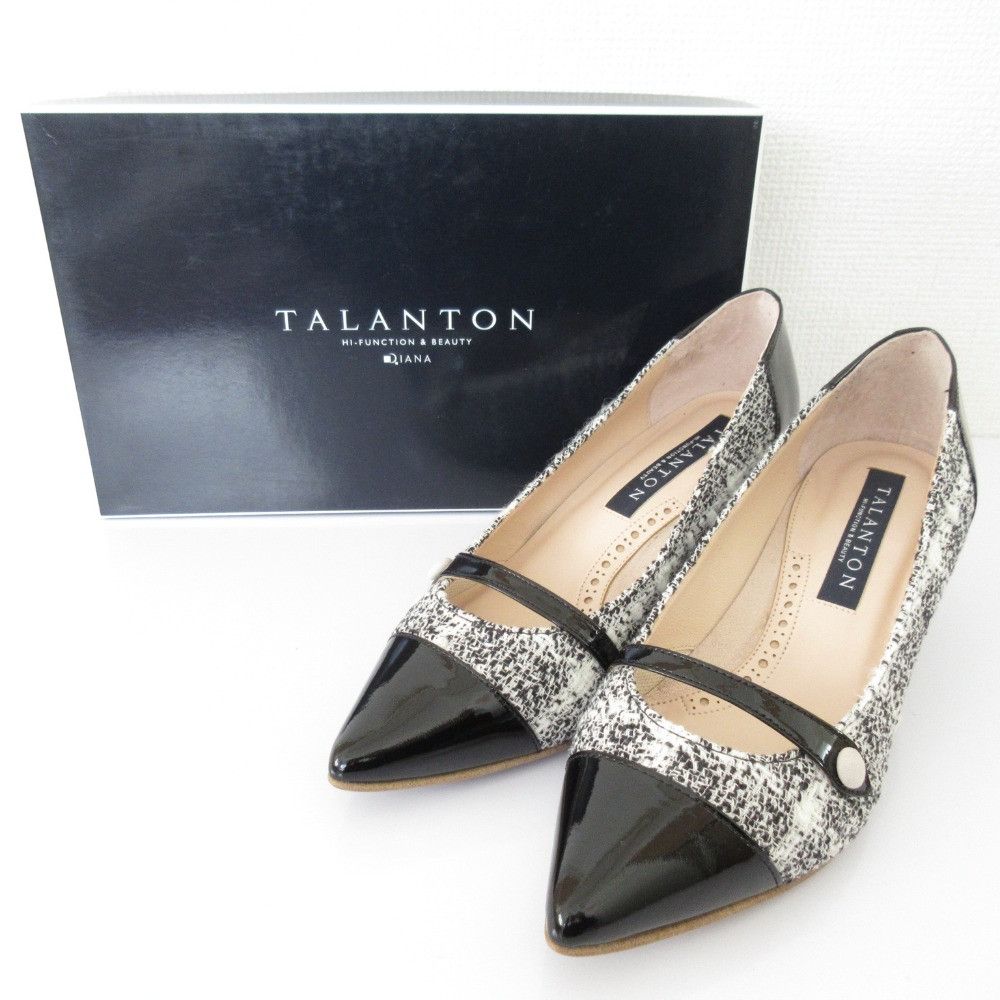 Other Other TALANTON by DIANA Tweed Enamel Pumps Textile Shoes DUTY FREE for USA Size ONE SIZE - 1 Thumbnail