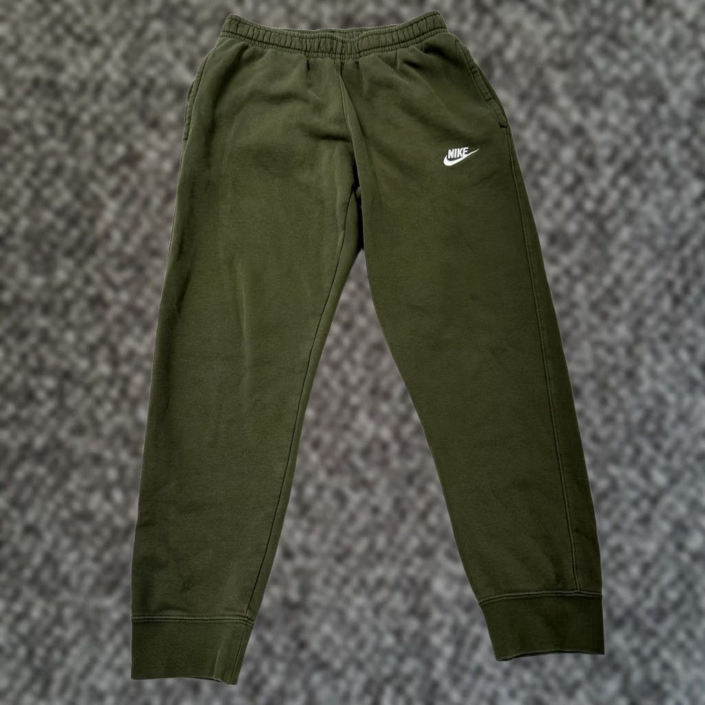 Nike Nike NSW Club Fleece Joggers Sweatpants Green Active Training Gym Mens S BV2671 Size US 29 - 1 Thumbnail