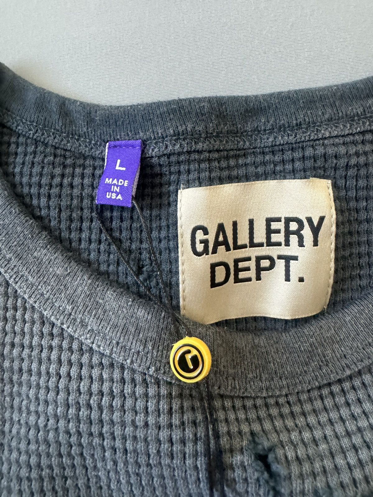 Gallery Dept. Gallery Dept. Urcle Distressed Thermal Long Sleeve Sz Large Size US L / EU 52-54 / 3 - 7 Thumbnail