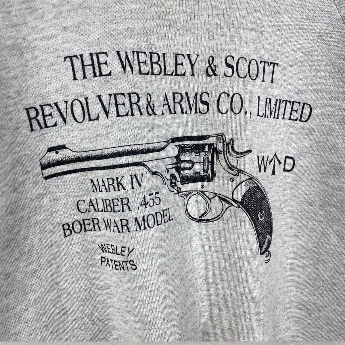 Vintage vintage Smith & Wesson Arms Revolver Logo Hoodie Sweatshirt Size US L / EU 52-54 / 3 - 2 Thumbnail