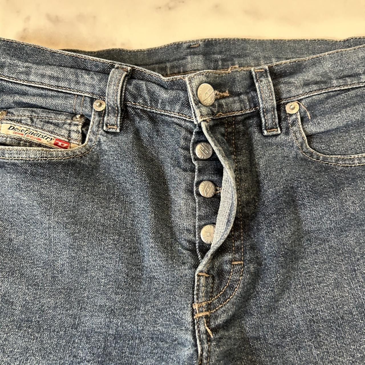 Diesel × Vintage Diesel Factory DEADSTOCK Y2K Dayz Flare Jeans Size 27" / US 4 / IT 40 - 3 Thumbnail