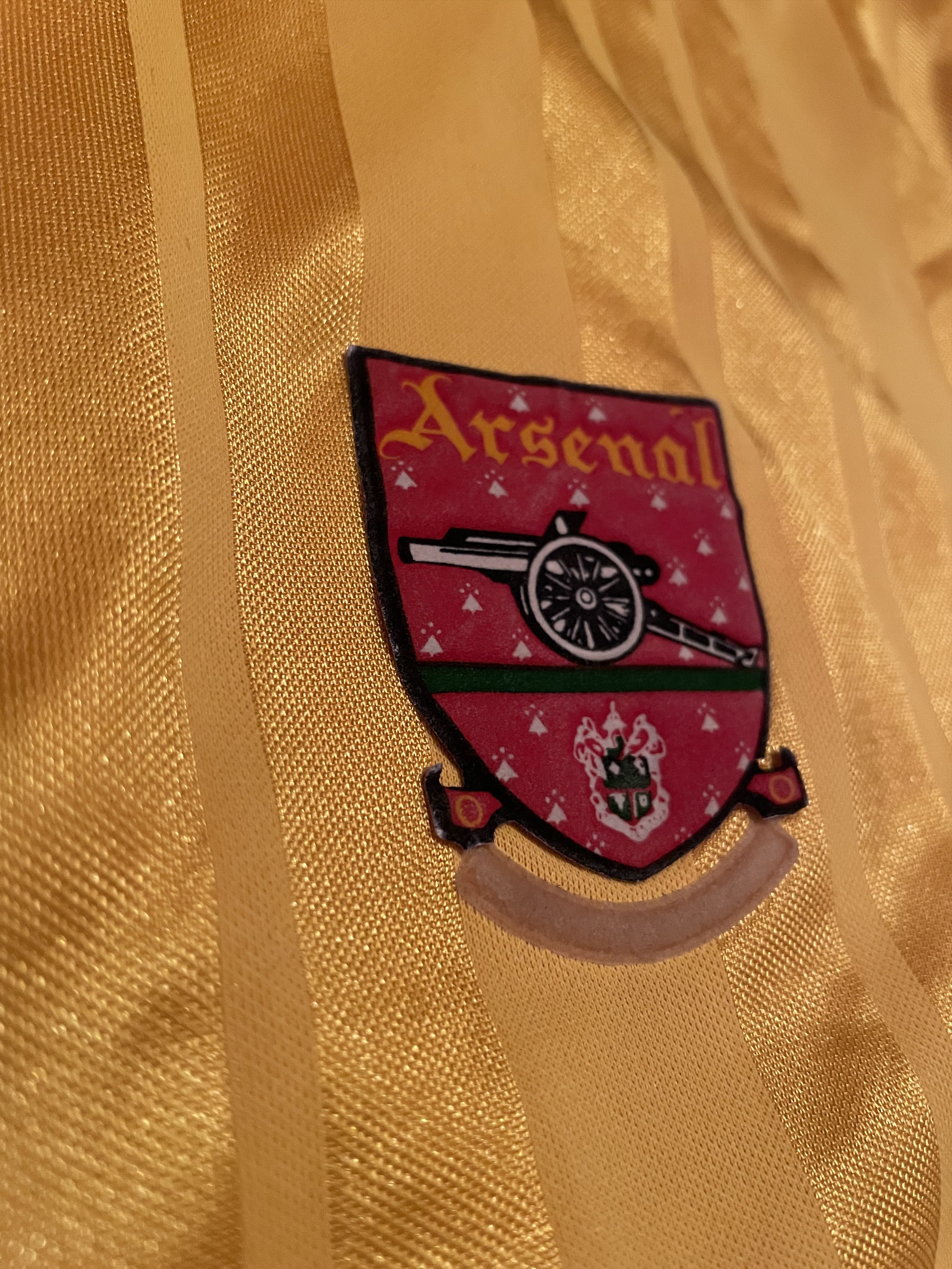 Adidas Arsenal 93/94 Yellow Away Retro Football Jersey Size US M / EU 48-50 / 2 - 4 Thumbnail