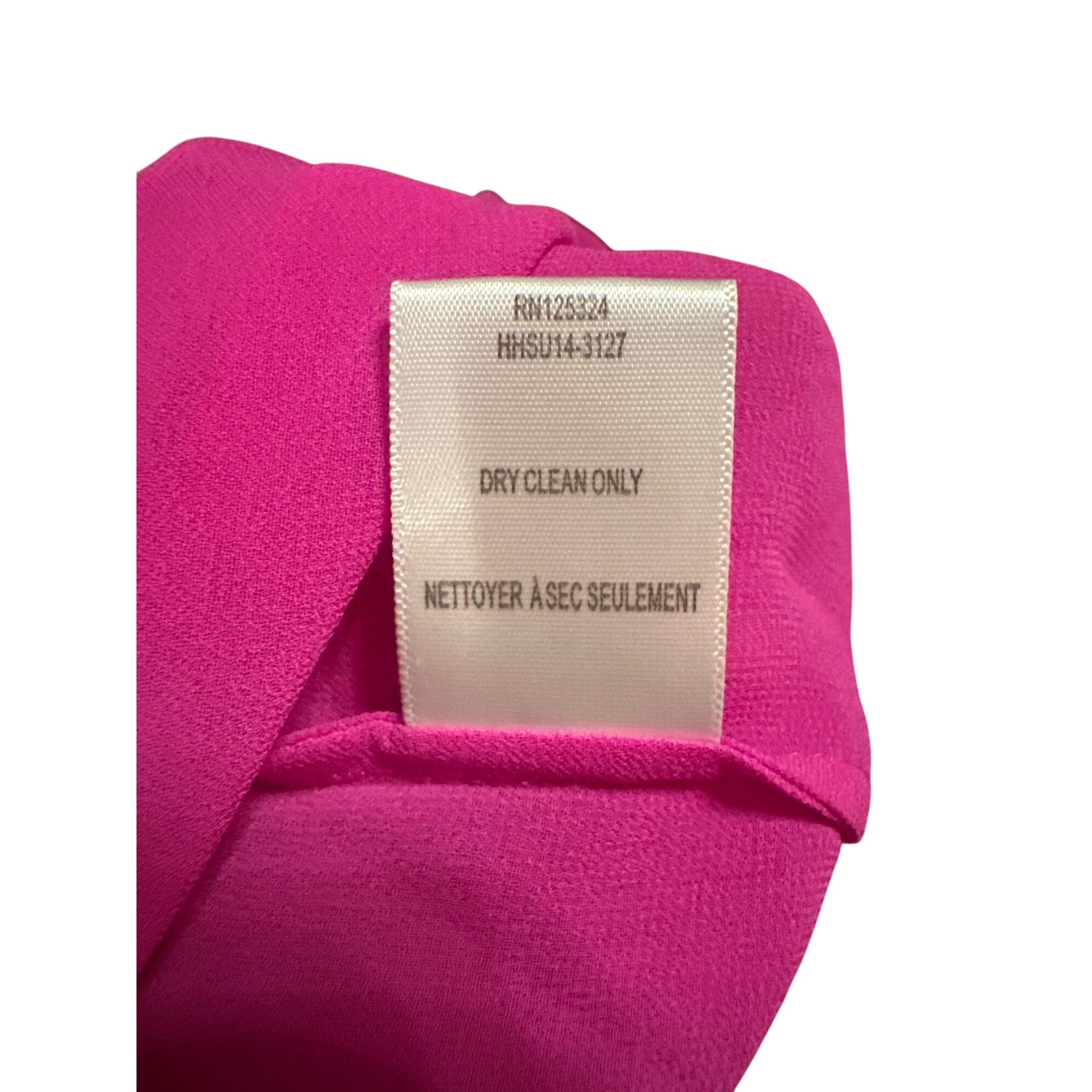 Haute Hippie Haute Hippie Fuchsia Silk & Polyester Asymmetrical Dress $38 Size L / US 10 / IT 46 - 5 Thumbnail