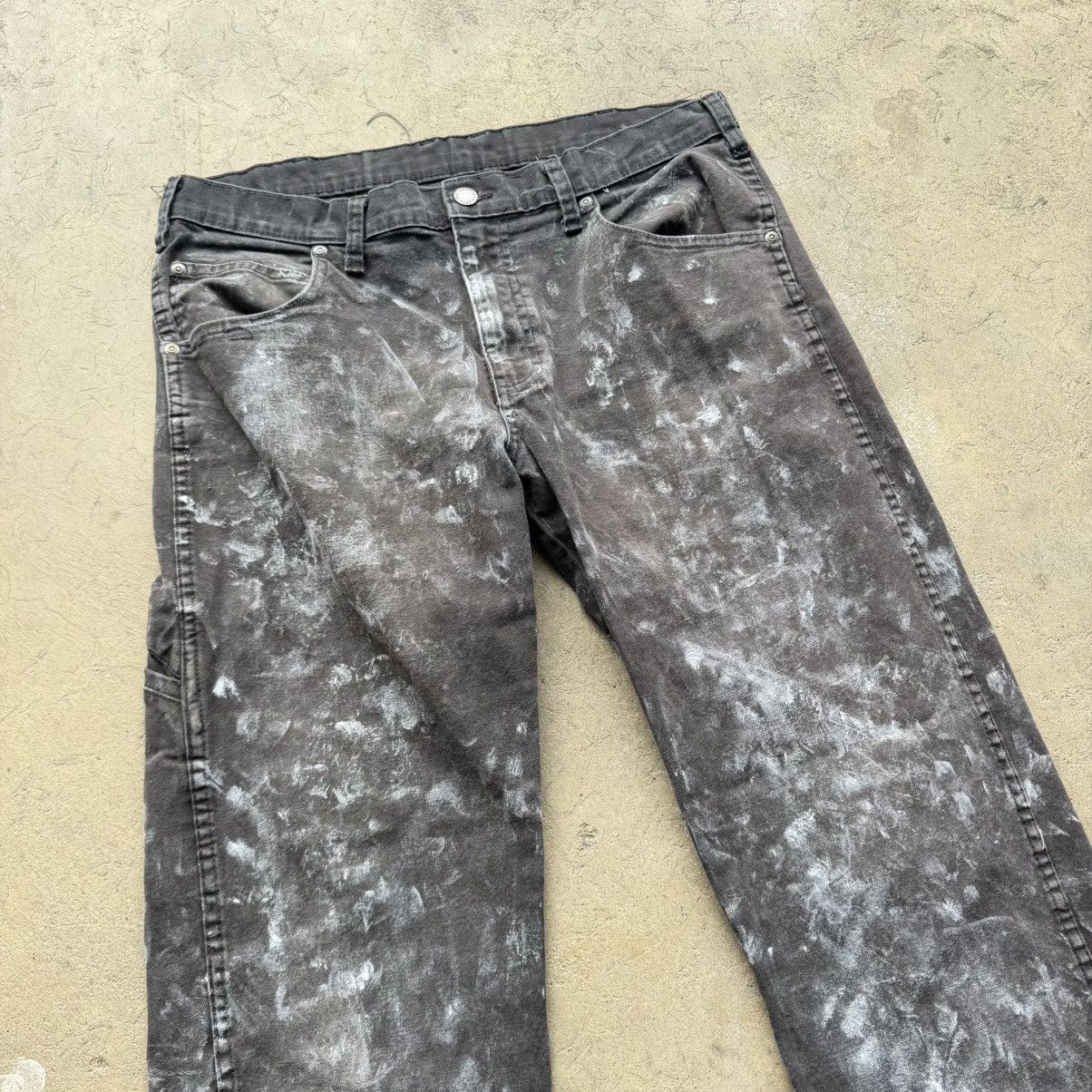 Vintage DICKIES PAINT SPLATTER FADED DISTRESSED GRUNGE ERD WORK PANT Size US 32 / EU 48 - 3 Thumbnail