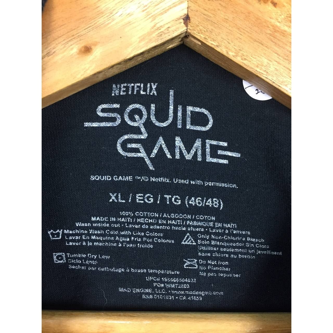 Japanese Brand Netflix Squid Game Survival Thriller Horror TV Series Tee Size US XL / EU 56 / 4 - 6 Thumbnail